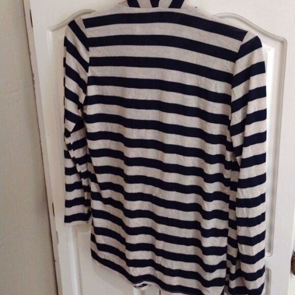 Rags & Couture Light Weight Open waterfall Duster Size M Navy Cardigan - Picture 3 of 7